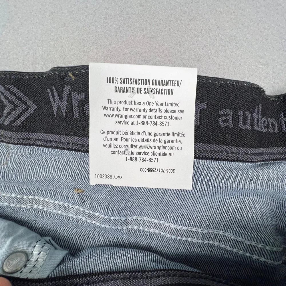 Wrangler Authentics Jeans Mens 48x34 Blue Comfort Flex Straight Leg Denim Casual